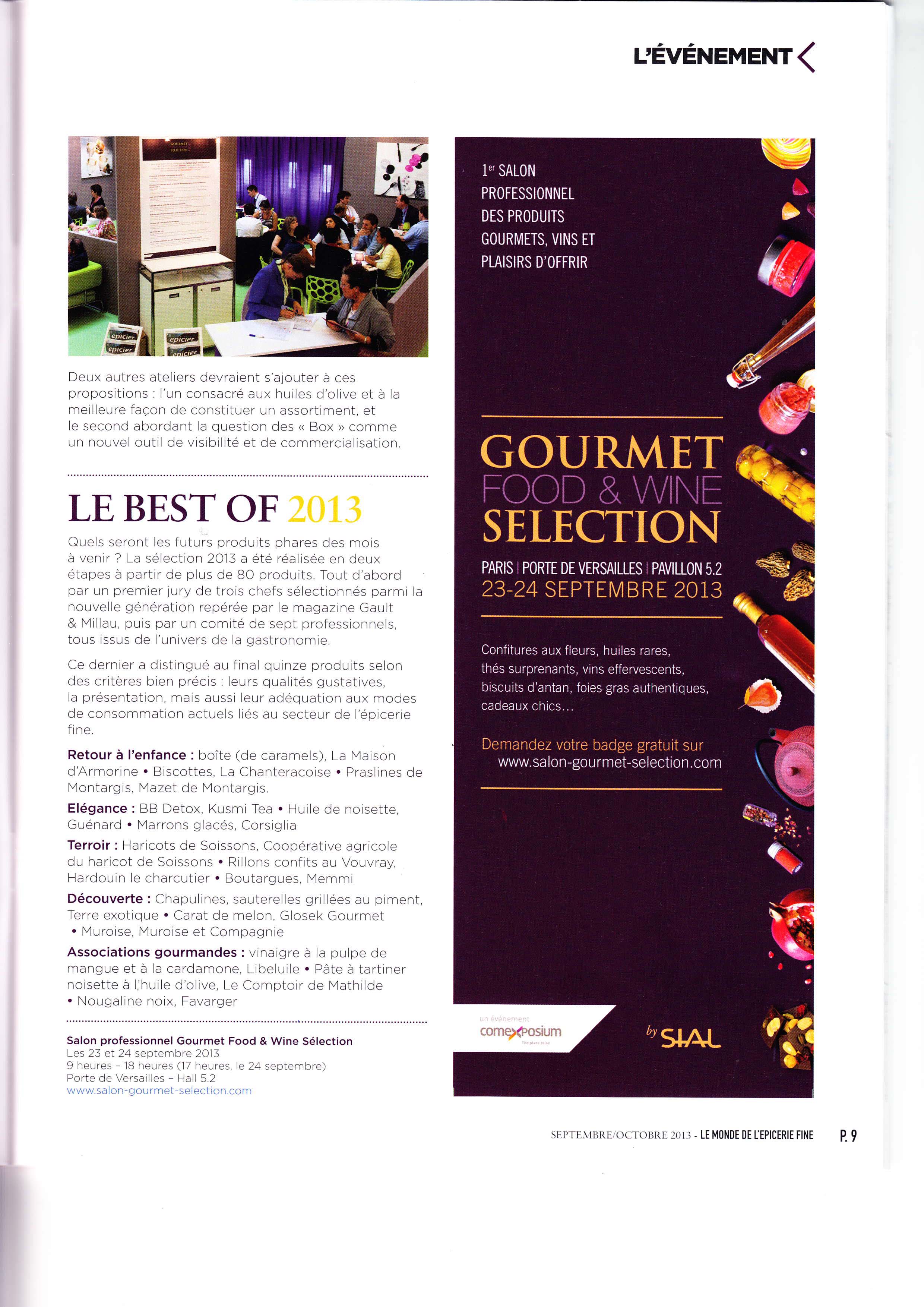 Gourmet selection a choisi MEMMI