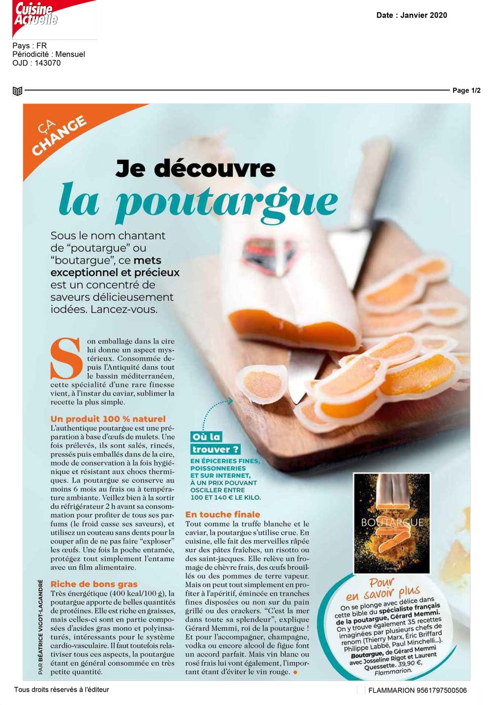 cuisine actuelle parle de memmi