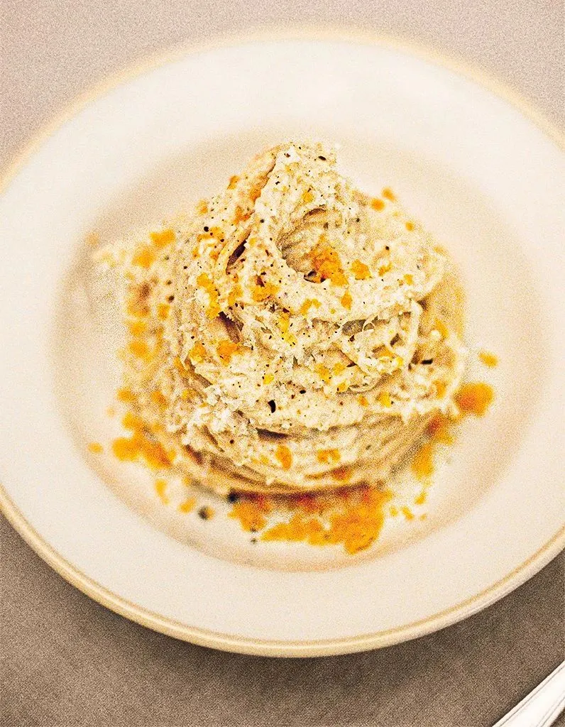 recettes pates à boutargue pesto bianco